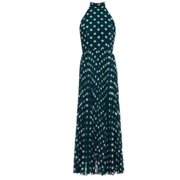 Zimmermann sunray pleated polka-dot chiffon maxi dress - Picture 1 of 6